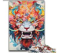 Jigsaw Puzzles for Adults Teenagers Jigsaws Puzzle Colourful Flying Dragon Suitable for People Aged 14 And Above Educational Game Challenge Toy Gift For Birthdays 70x100cm