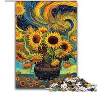 Jigsaw Puzzles for Adults Teenagers Jigsaws Puzzle Colourful Sunflower Art Quiz Game for Is Ideal As A Gift for The Whole Family 70x100cm