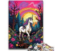 Jigsaw Puzzles for Adults Teenagers Jigsaws Puzzle Colourful Unicorns for And from 14 Years And over Play Toys Because It Is Ideal As A Gift for The Whole Family 50x75cm
