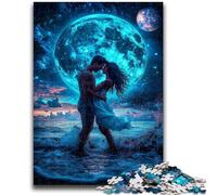 Jigsaw Puzzles for Adults Teenagers Jigsaws Puzzle Couple Under The Moon Suitable for Ages 14 And Up Family Games Deal As Gifts for The Whole Family 50x75cm