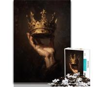 Jigsaw Puzzles for Adults Teenagers Jigsaws Puzzle Crown Oil Painting,Toys Educational Games Stress Relieving Enhance Love between Couples (75x50cm)