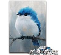 Jigsaw Puzzles for Adults Teenagers Jigsaws Puzzle Cute Little Blue Bird Vibrant And Unique Design Relaxing & Challenging Puzzle Experience 26x38cm