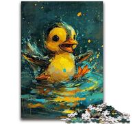 Jigsaw Puzzles for Adults Teenagers Jigsaws Puzzle Cute Little Yellow Duck for And from 14 Years And over Play Toys Because It Is Ideal As A Gift for The Whole Family 38x26cm