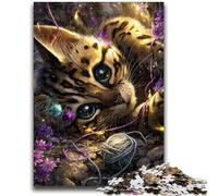 Jigsaw Puzzles for Adults Teenagers Jigsaws Puzzle Devil Kitten Suitable for Ages 14 And Up Family Games Deal As Gifts for The Whole Family 50x75cm