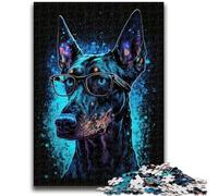 Jigsaw Puzzles for Adults Teenagers Jigsaws Puzzle Doberman Pinscher for Age 14+ Intellectual Game Christmas Birthday Gifts 50x75cm