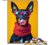 Jigsaw Puzzles for Adults Teenagers Jigsaws Puzzle Doberman Pinscher, Learning Educational Is Ideal As A Gift for The Whole Family (Size 50x75cm)