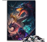 Jigsaw Puzzles for Adults Teenagers Jigsaws Puzzle Dragon Group for And from 14 Years And over Play Toys Because It Is Ideal As A Gift for The Whole Family 70x100cm
