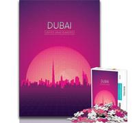 Jigsaw Puzzles for Adults Teenagers Jigsaws Puzzle Dubai UAE,Educational Family Game Wall Decoration Unique Birthday And Xmas Gifts (38x26cm)