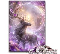 Jigsaw Puzzles for Adults Teenagers Jigsaws Puzzle Fantasy Deer Stress Reliever Difficult Challenge Deal As Gifts for The Whole Family 26x38cm