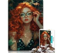 Jigsaw Puzzles for Adults Teenagers Jigsaws Puzzle Fantasy Flower Girl,for Educational Game Challenge Toy Birthday Present,Gifts,Wall Art 38x52cm