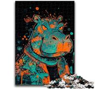 Jigsaw Puzzles for Adults Teenagers Jigsaws Puzzle Fantasy Hippo Challenging Game And Family Play Educational Game for Birthday, Chrismas 38x26cm
