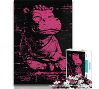 Jigsaw Puzzles for Adults Teenagers Jigsaws Puzzle Fantasy Hippo,Educational Family Game Suitable for Desktop Decoration (75x50cm)