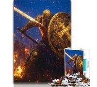Jigsaw Puzzles for Adults Teenagers Jigsaws Puzzle Fantasy Knight,Educational Games Home Decoration Birthday Present,Gifts,Wall Art (75x50cm)