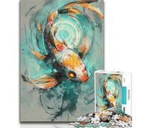Jigsaw Puzzles for Adults Teenagers Jigsaws Puzzle Fantasy Koi,Educational Games Home Decoration Birthday Present,Gifts,Wall Art (75x50cm)
