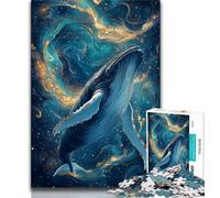 Jigsaw Puzzles for Adults Teenagers Jigsaws Puzzle Fantasy Whale,Educational Games Home Decoration Birthday Present,Gifts,Wall Art (38x26cm)