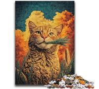 Jigsaw Puzzles for Adults Teenagers Jigsaws Puzzle Farm Cat Challenging Game for The Whole for Women, Gifts for Men 26x38cm
