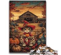 Jigsaw Puzzles for Adults Teenagers Jigsaws Puzzle Farm Cat for And 14 Years And over Impossible Game Christmas Birthday Gift 26x38cm