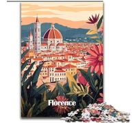 Jigsaw Puzzles for Adults Teenagers Jigsaws Puzzle Florence Italy Cityscape, Educational Games Home Decoration Is Ideal As A Gift for The Whole Family 26x38cm