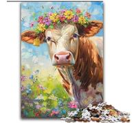 Jigsaw Puzzles for Adults Teenagers Jigsaws Puzzle Flower Cow Decompressing Intellectual Educational Toy Suitable for Couples for And Age 14 70x100cm