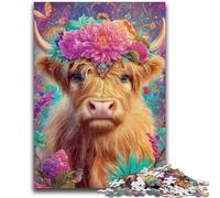Jigsaw Puzzles for Adults Teenagers Jigsaws Puzzle Flower Yak Stress Reliever Difficult Challenge Deal As Gifts for The Whole Family 26x38cm