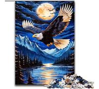 Jigsaw Puzzles for Adults Teenagers Jigsaws Puzzle Flying Eagle, for 14+ Challenging Game As A Gift for The Whole Family And Friends 50x75cm