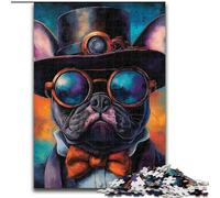 Jigsaw Puzzles for Adults Teenagers Jigsaws Puzzle French Bulldog, Game Toys Every Piece Is Unique - Challenging Family Fun Game for for Age 14 (Size 50x75cm)