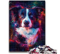 Jigsaw Puzzles for Adults Teenagers Jigsaws Puzzle Galaxy Border Collie for And from 14 Years And over Play Toys Because It Is Ideal As A Gift for The Whole Family 50x75cm
