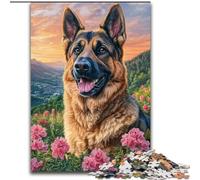Jigsaw Puzzles for Adults Teenagers Jigsaws Puzzle German Shepherd Educational Games Home Decoration Birthday Present, Gifts, Wall Art (size 26x38cm)