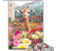 Jigsaw Puzzles for Adults Teenagers Jigsaws Puzzle Giraffe,Challenging To Complete But Fun And Humorous Birthday Present,Gifts,Wall Art 38X52CM