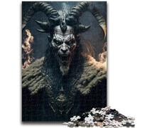 Jigsaw Puzzles for Adults Teenagers Jigsaws Puzzle Goat Devil Vibrant And Unique Design Relaxing & Challenging Puzzle Experience 50x75cm