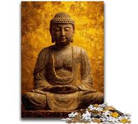 Jigsaw Puzzles for Adults Teenagers Jigsaws Puzzle Golden Buddha Challenging Game for The Whole for Women, Gifts for Men 50x75cm