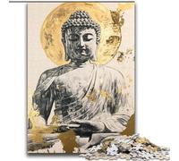 Jigsaw Puzzles for Adults Teenagers Jigsaws Puzzle Golden Buddha Statue,Challenging Game And Family Play Educational Game for Birthday,Chrismas 38X52CM