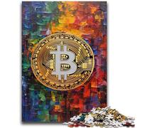 Jigsaw Puzzles for Adults Teenagers Jigsaws Puzzle Graffiti Bitcoin Stress Reliever Difficult Challenge Deal As Gifts for The Whole Family 50x75cm