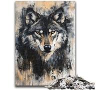 Jigsaw Puzzles for Adults Teenagers Jigsaws Puzzle Gray Wolf Stress Reliever Difficult Challenge Deal As Gifts for The Whole Family 50x75cm