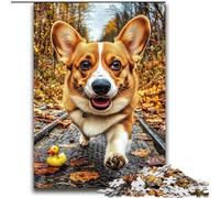 Jigsaw Puzzles for Adults Teenagers Jigsaws Puzzle Happy Corgi Challenging Game Toys Deal As Gifts for The Whole Family for Ages 14+ 70x100cm