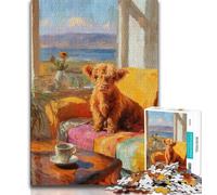 Jigsaw Puzzles for Adults Teenagers Jigsaws Puzzle Highland Cow Baby,Help The Brain Exercise Addictive Toys to Cultivate Patience Artists Collection,Fine Art (75x50cm)