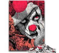 Jigsaw Puzzles for Adults Teenagers Jigsaws Puzzle Horror Clown Stress Reliever Difficult Challenge Deal As Gifts for The Whole Family 50x75cm