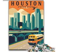 Jigsaw Puzzles for Adults Teenagers Jigsaws Puzzle Houston Texas Travel Art, Educational Stress Relief Toy Great Gifts And Toys 70x100cm