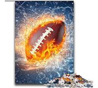Jigsaw Puzzles for Adults Teenagers Jigsaws Puzzle Ice And Fire Football for And from 14 Years And over Play Toys Because It Is Ideal As A Gift for The Whole Family 70x100cm