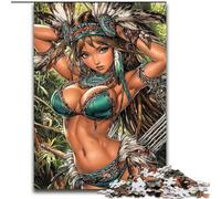 Jigsaw Puzzles for Adults Teenagers Jigsaws Puzzle Indian Princess, Family Fun Games Is Ideal As A Gift for The Whole Family (Size 50x75cm)
