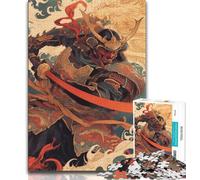 Jigsaw Puzzles for Adults Teenagers Jigsaws Puzzle Japanese Ninja,Family Entertainment Toys Is Ideal As A Gift for The Whole Family 75x50cm