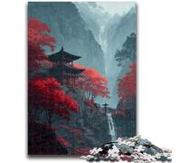 Jigsaw Puzzles for Adults Teenagers Jigsaws Puzzle Japanese Style Temple, Decompressing Intellectual Educational Toy Birthday Present, Gifts, Wall Art 26X38CM