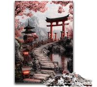 Jigsaw Puzzles for Adults Teenagers Jigsaws Puzzle Japanese Temple, Decompressing Intellectual Educational Toy Birthday Present, Gifts, Wall Art 50X75CM