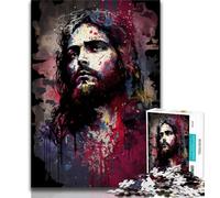 Jigsaw Puzzles for Adults Teenagers Jigsaws Puzzle Jesus,for Educational Game Challenge Toy Birthday Present,Gifts,Wall Art (75x50cm)