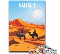 Jigsaw Puzzles for Adults Teenagers Jigsaws Puzzle Journey Through Sahara for 14+ Unique Challenge Game Family Games Christmas Birthday Gifts (size 38x26cm)