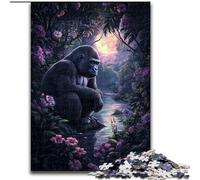 Jigsaw Puzzles for Adults Teenagers Jigsaws Puzzle Jungle Chimpanzee, for 14+ Challenging Game As A Gift for The Whole Family And Friends 50x75cm
