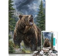 Jigsaw Puzzles for Adults Teenagers Jigsaws Puzzle Jungle Grizzly,Decompressing Intellectual Educational Toy Birthday Gift 70x100cm