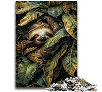 Jigsaw Puzzles for Adults Teenagers Jigsaws Puzzle Jungle Sloth Vibrant And Unique Design Relaxing & Challenging Puzzle Experience 50x75cm