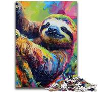 Jigsaw Puzzles for Adults Teenagers Jigsaws Puzzle Jungle Sloth Vibrant And Unique Design Relaxing & Challenging Puzzle Experience 50x75cm