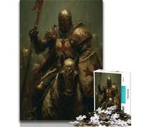 Jigsaw Puzzles for Adults Teenagers Jigsaws Puzzle Knight Templar,Educational Family Game Wall Decoration Unique Birthday And Xmas Gifts 38X26CM